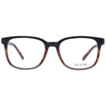Guess Brown Men Glasses Frame in acetate with square shape and full-rim style.