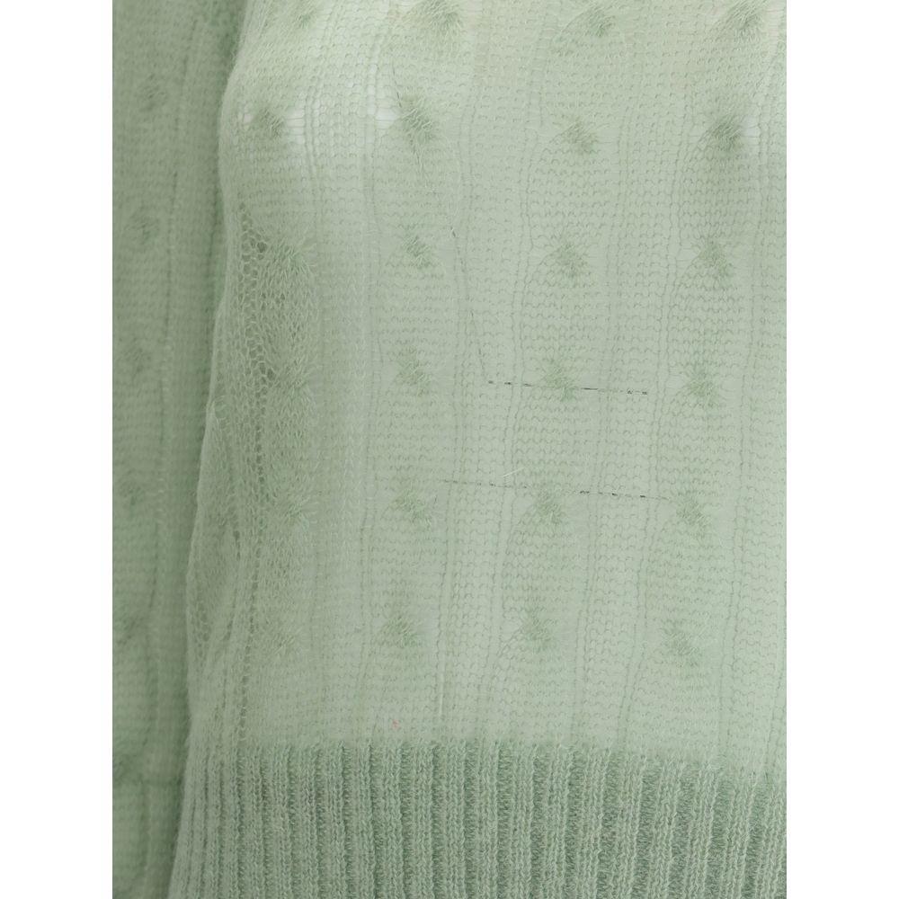 Brunello Cucinelli Mohair and wool cable knit Sweater BR-M2I778110C9738-XL