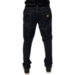 Dolce & Gabbana Dark Blue Cotton Stretch Skinny Denim Jeans PAN76109-44