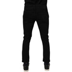 Dolce & Gabbana Black Cotton Stretch Skinny Men Denim Jeans PAN76111-50