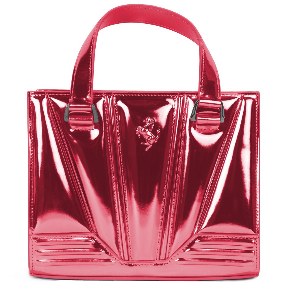 Ferrari Fuchsia Leather Women Handbag
