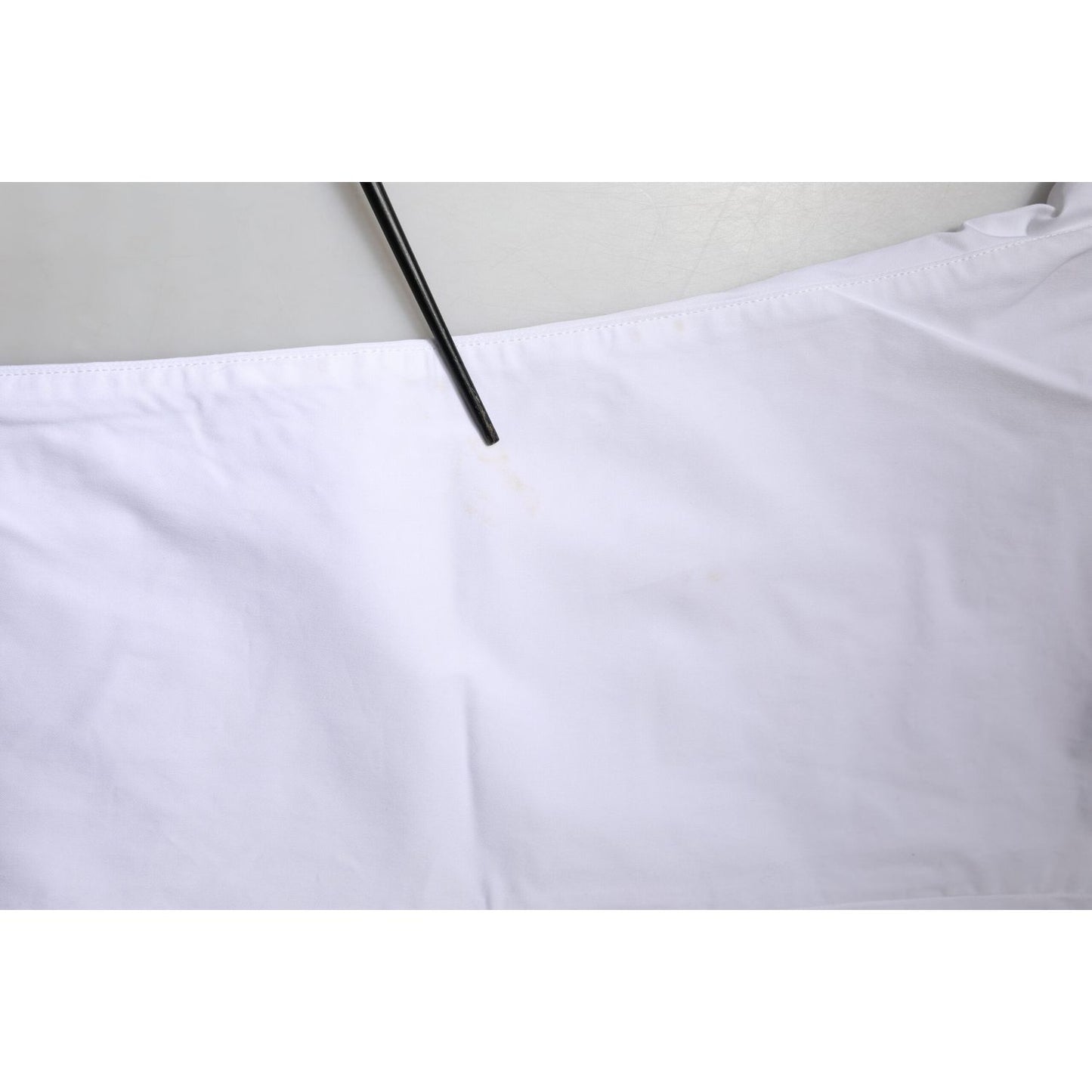 Dolce & Gabbana White Cotton Stretch Skinny Dress Formal Pants