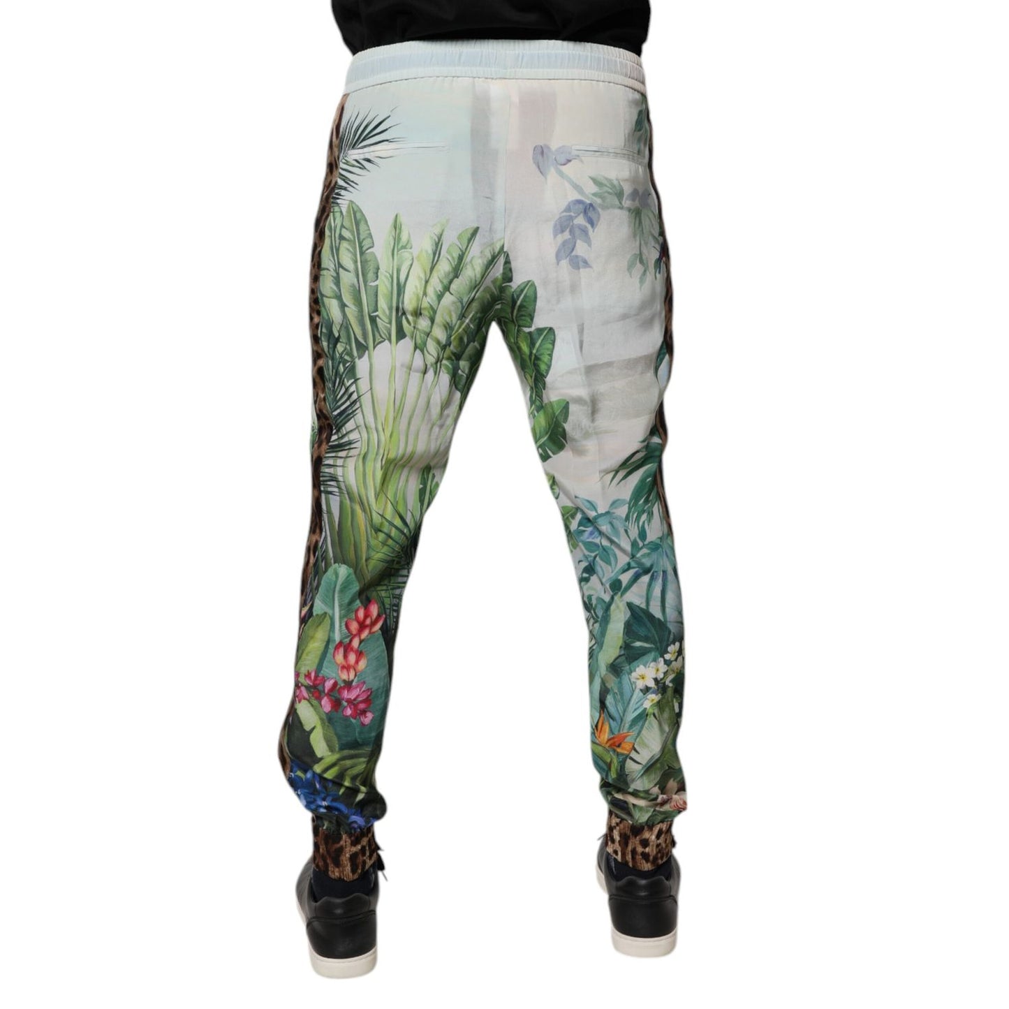 Dolce & Gabbana Multicolor Tropical Jogger Sweatpants Pants