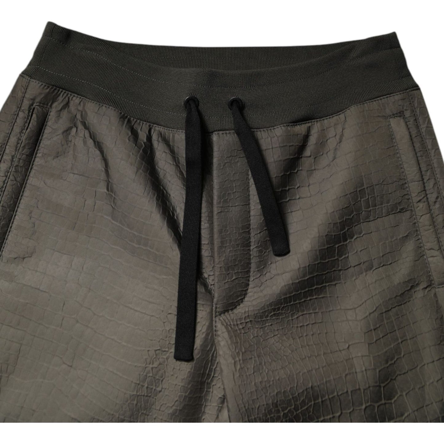 Dolce & Gabbana Brown Lambskin Leather Men Sweatpants Pants PAN76176-50