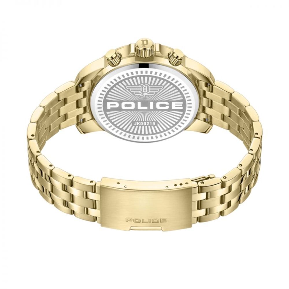 Police Gold Stainless Steel Dress Watch