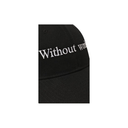 Diego Venturino Black Cotton Men Cap