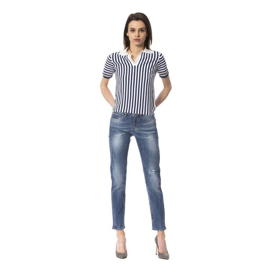Frankie Morello Blue Other Fibres Women Jeans FR-17267-W27