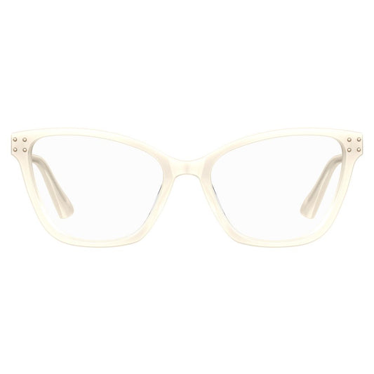 Moschino Cream Acetate Frames for women with pearl color and 54/17/140 mm measurements.