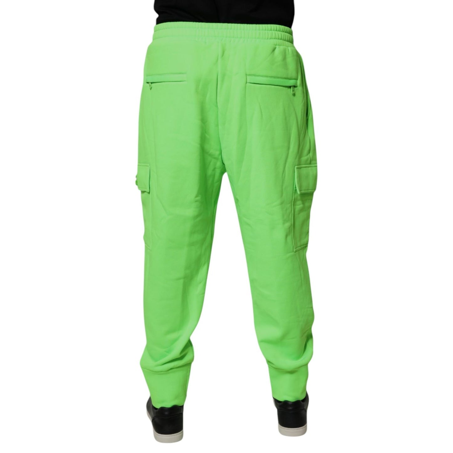 Dolce & Gabbana Neon Green Cargo Jogger Men Sweatpants Pants
