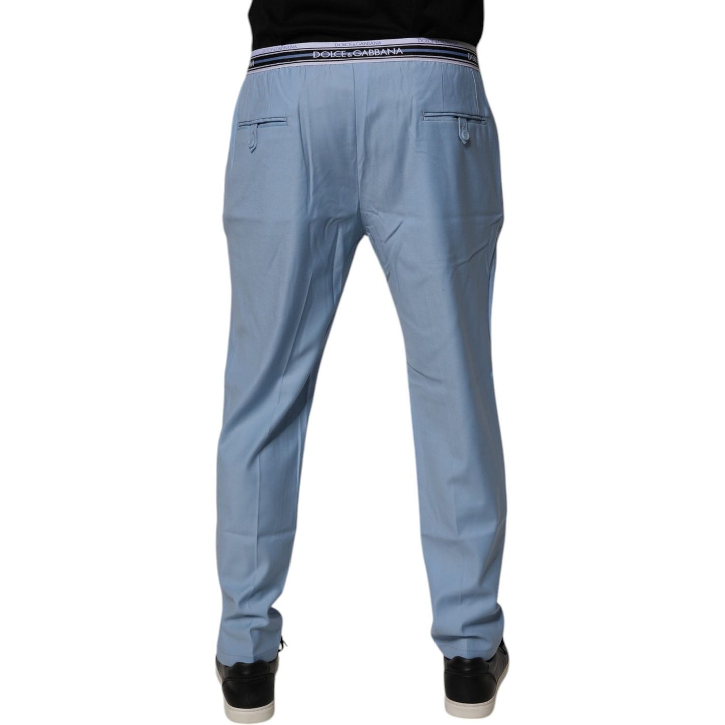 Dolce & Gabbana Blue Cotton Stretch Chino Pants PAN75202-48