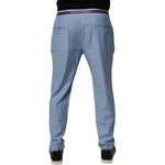 Dolce & Gabbana Blue Cotton Stretch Chino Pants PAN75202-48