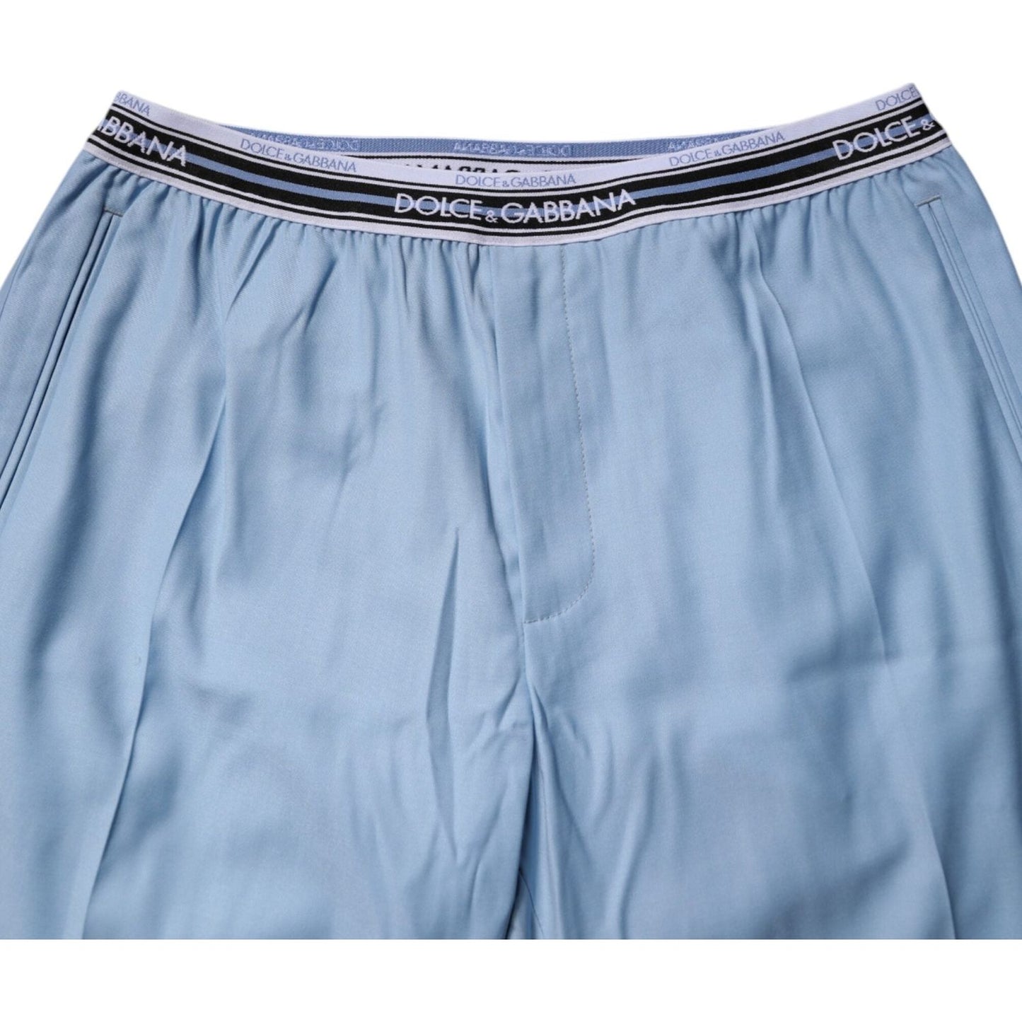 Dolce & Gabbana Blue Cotton Stretch Chino Pants PAN75202-48