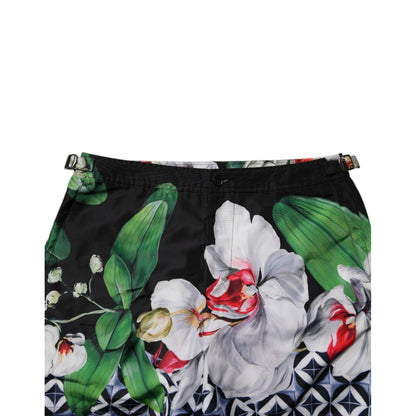Dolce & Gabbana Multicolor Floral Polyester Men Bermuda Shorts