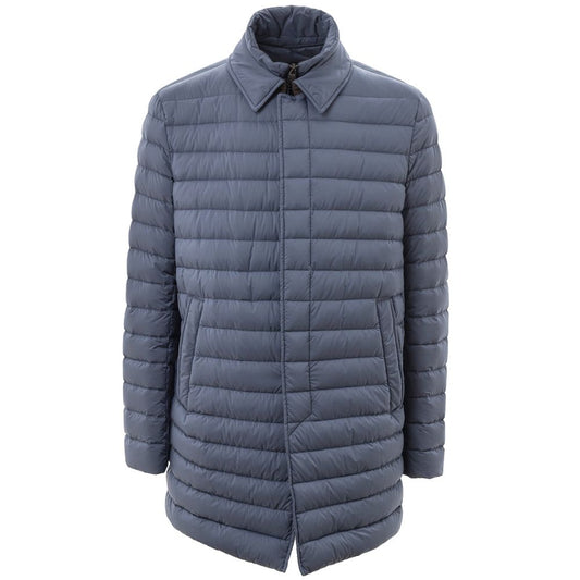 Herno Blue Polyester Jackets & Coat HE-758567320013915-IT48 | M