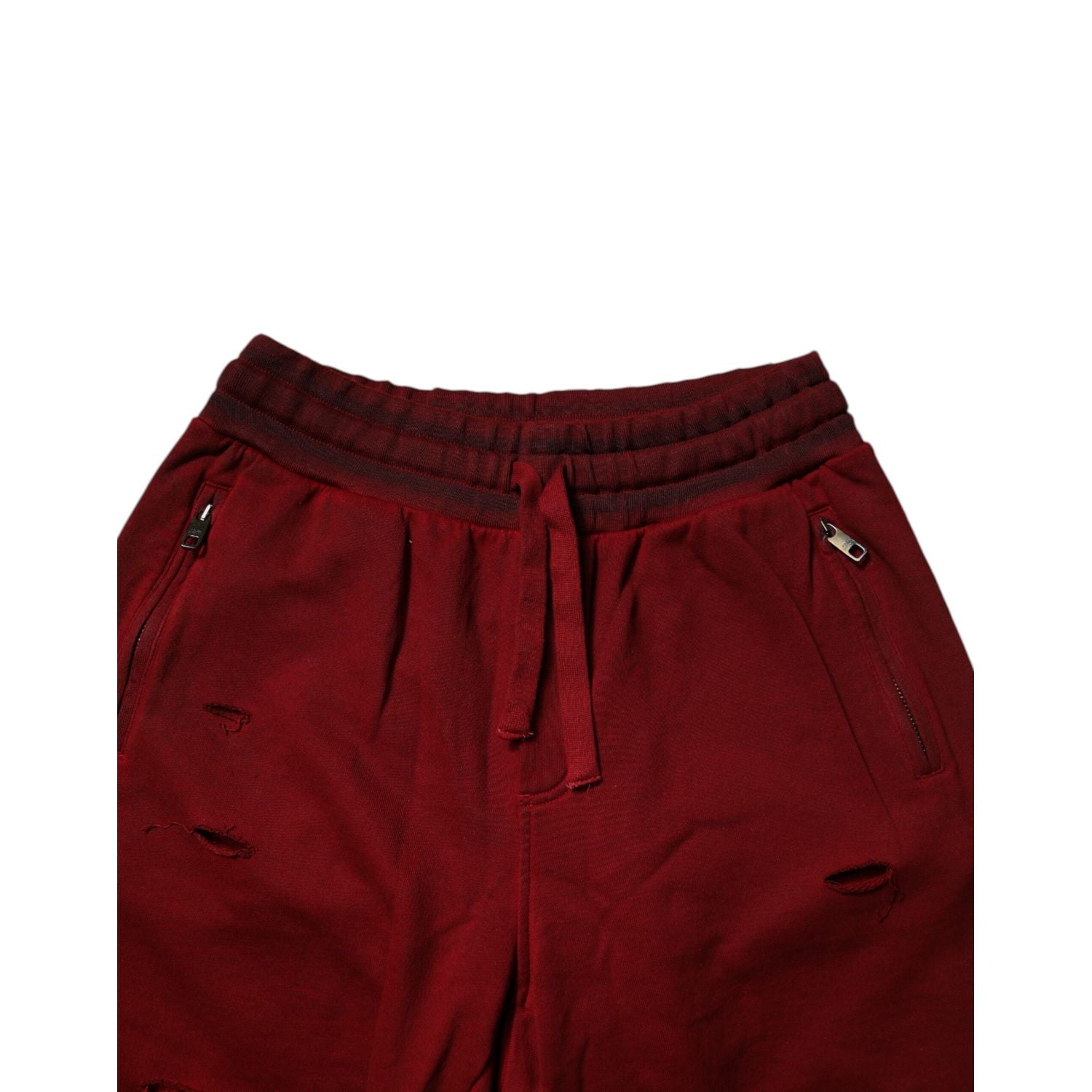 Dolce & Gabbana Bordeaux Cotton Bermuda Men Sweatshorts Shorts
