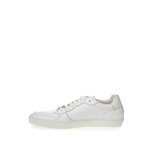 Roberto Cavalli White Leather Sneakers Luxe Footwear RO-11566620009958-EU36/US6