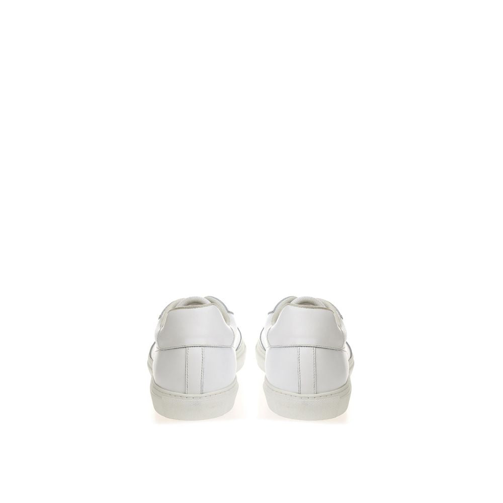Roberto Cavalli White Leather Sneakers Luxe Footwear RO-11566620009958-EU36/US6