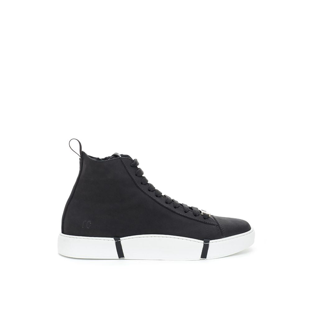 Roberto Cavalli Elegant Suede Sneakers in Chic Black RO-11067620009985-EU36/US6