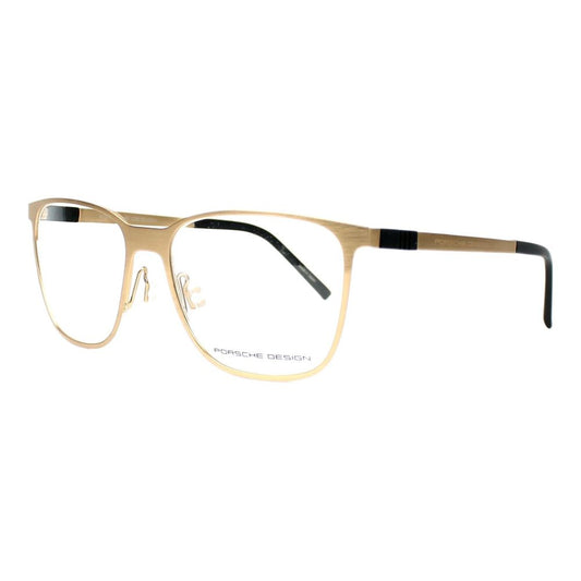 Porsche Gold Metal Frames glasses, model P8275-B, with dimensions 55/18/145 mm, made in Japan, elegant golden frames.