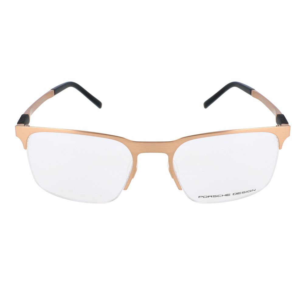 Porsche Design Gold Metal Frames P8277C glasses with golden metal frame and black temples, size 54/19/145mm.