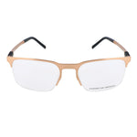 Porsche Design Gold Metal Frames P8277C glasses with golden metal frame and black temples, size 54/19/145mm.