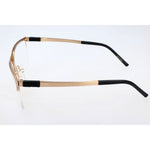 Porsche Design Gold Metal Frames side view showcasing sleek design and golden color.