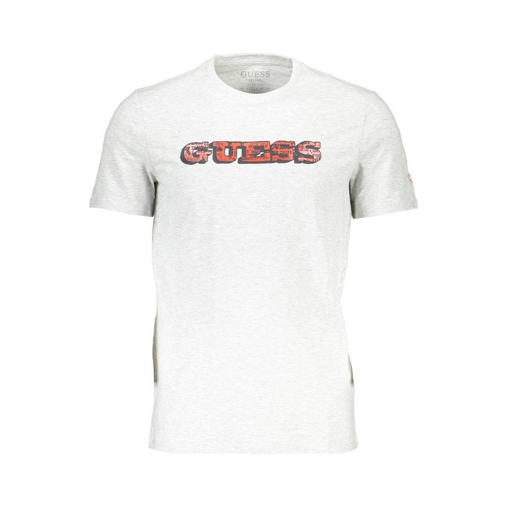 Guess Jeans Gray Cotton Men T-Shirt GU-1537-XXL