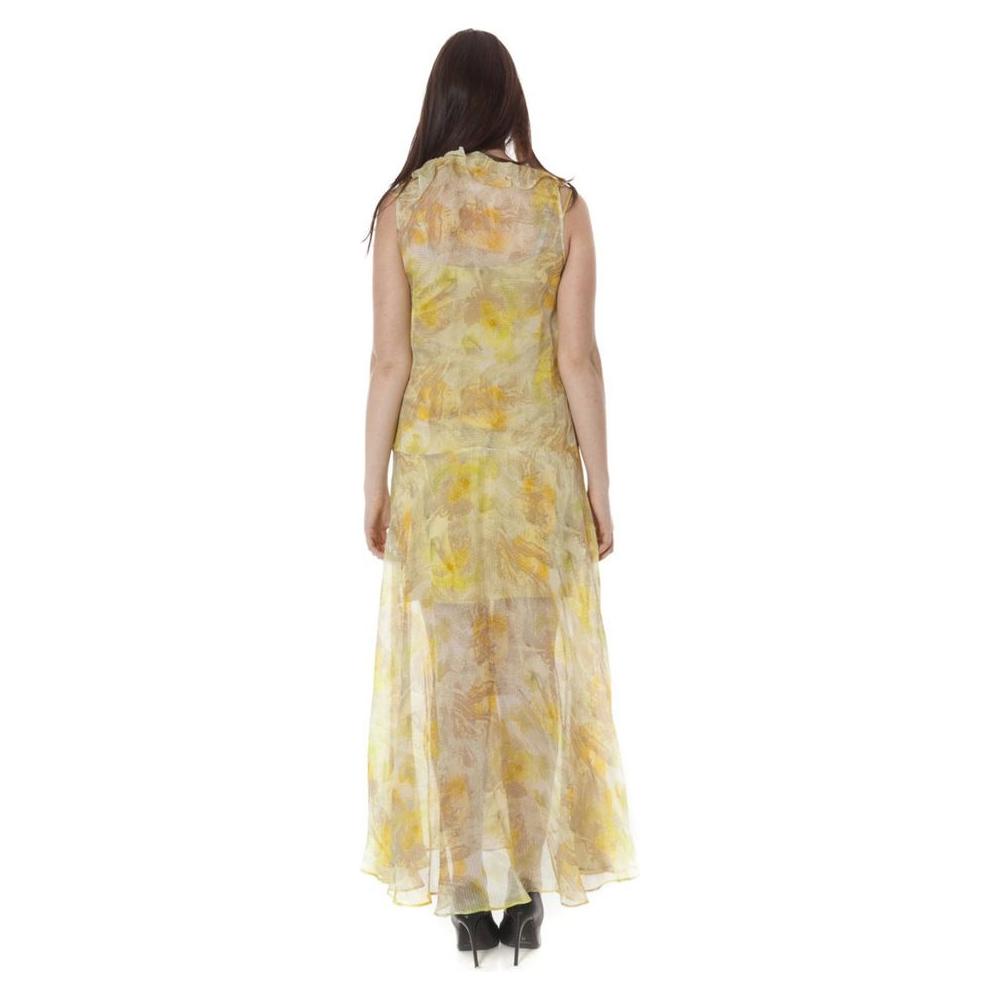 John Galliano Yellow Polyester Women Dress