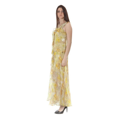 John Galliano Yellow Polyester Women Dress