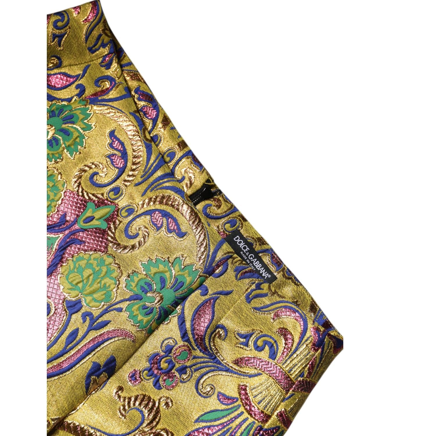 Dolce & Gabbana Multicolor Floral Jacquard Mid Waist Mini Skirt