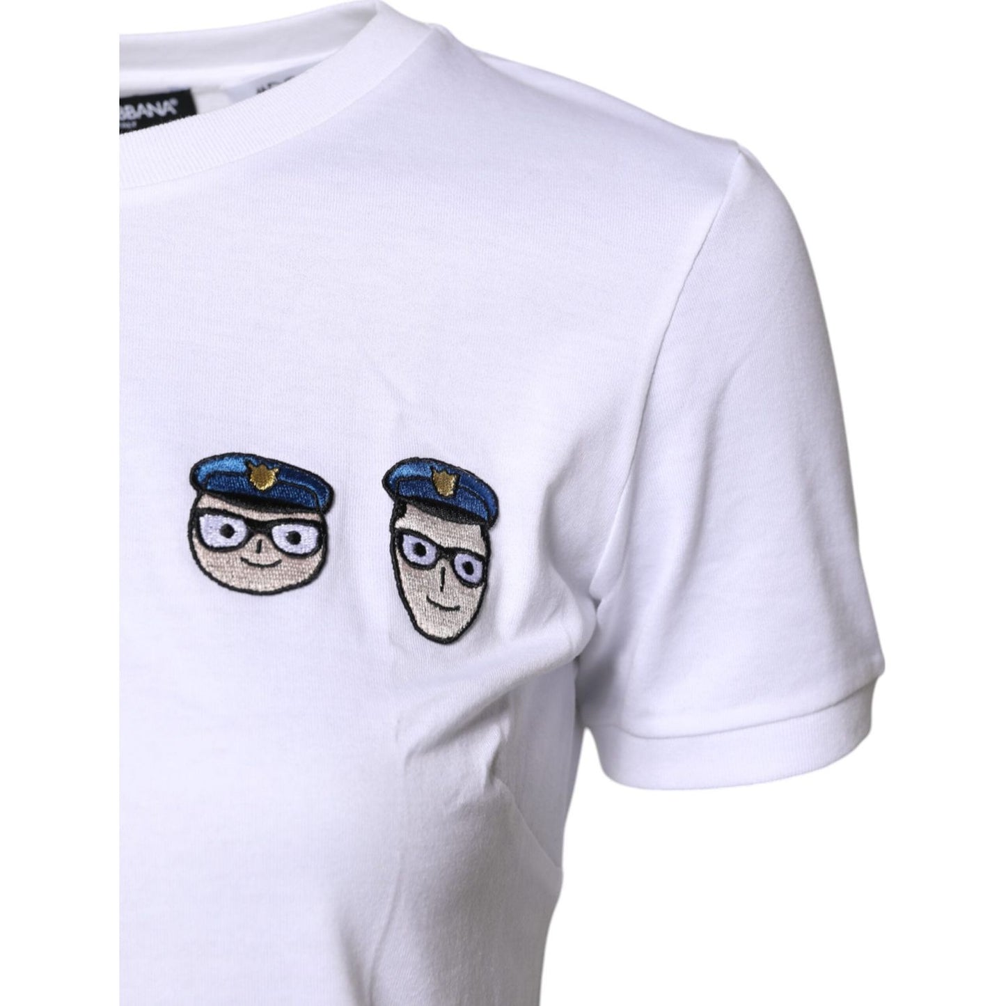 Dolce & Gabbana White #DGFamily Cotton Crew Neck T-shirt TSH87271-38