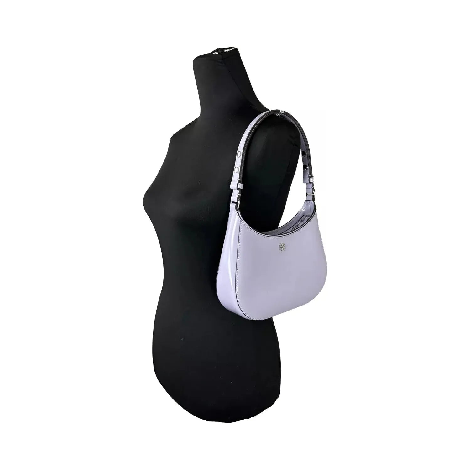 Front view with bag zipped and handles upright.