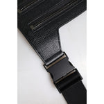 Dolce & Gabbana Black Calfskin Leather Messenger Crossbody Bag BAG4289