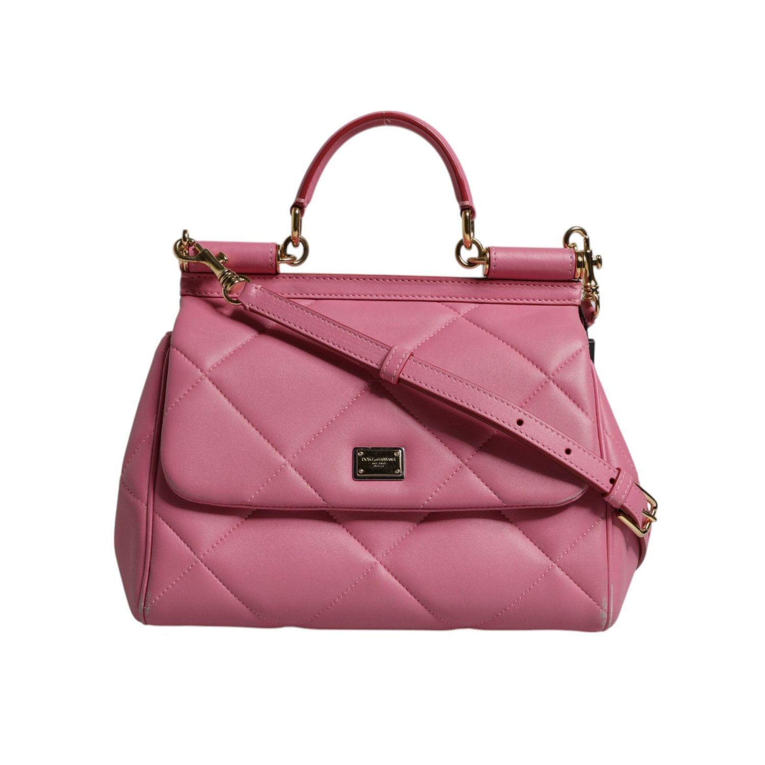 Front view with bag zipped and handles upright.