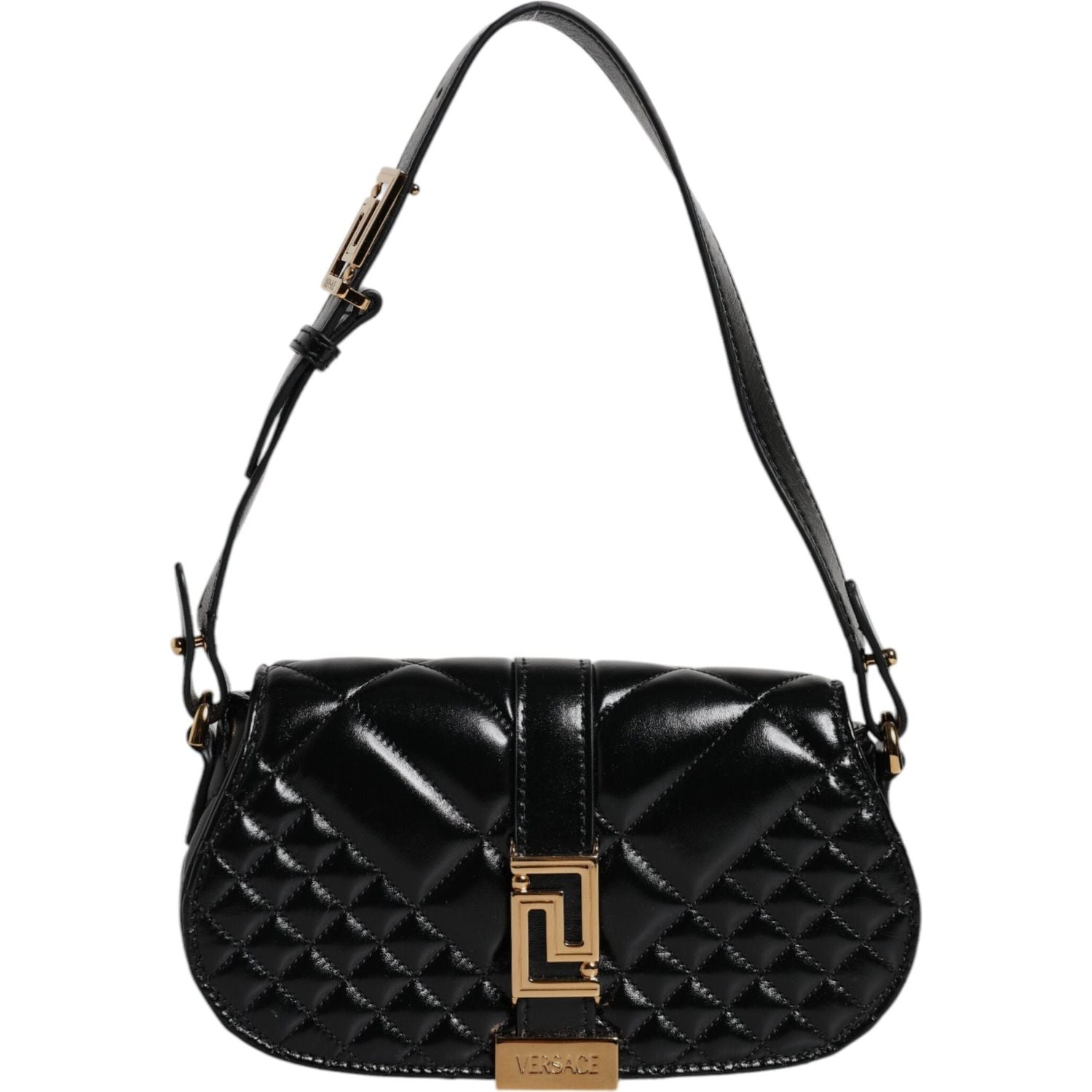 Front view with bag zipped and handles upright.