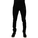 Dolce & Gabbana Black Sacred Heart Cotton Skinny Denim Jeans PAN75234-56