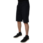 Dolce & Gabbana Black Cotton Sweatshorts Men Bermuda Shorts PAN75749-46