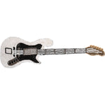 Dolce & Gabbana Gold Brass Logo Beaded Guitar Pin Brooch SMY10636