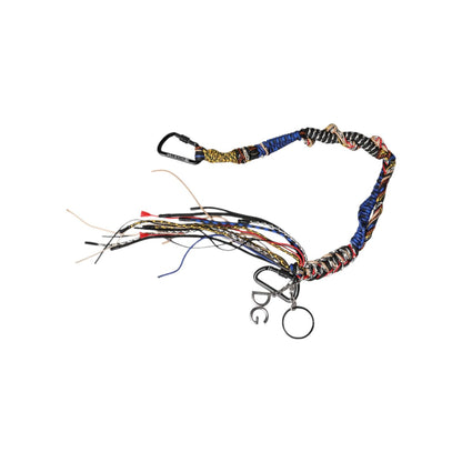 Dolce & Gabbana Multicolor Braided Rope Logo Bag Shoulder Strap