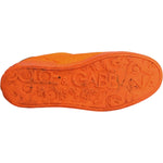 Dolce & Gabbana Orange Portofino Logo Tape Men Sneakers Shoes MV7224#1-42