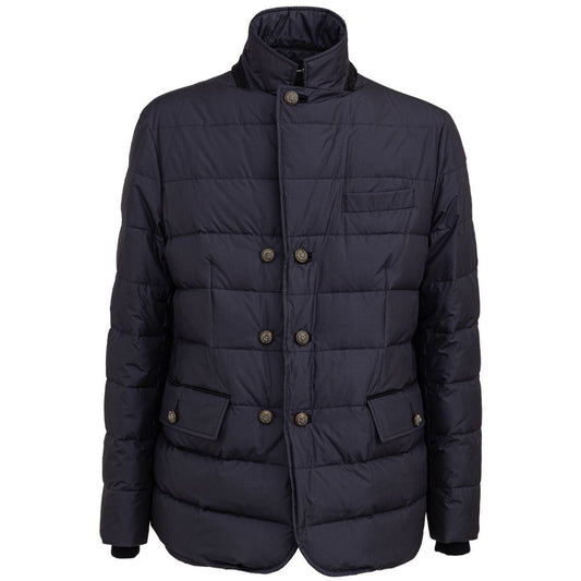 Dolce & Gabbana Blue Polyester Jackets & Coat DO-8339673-IT54 | XXL