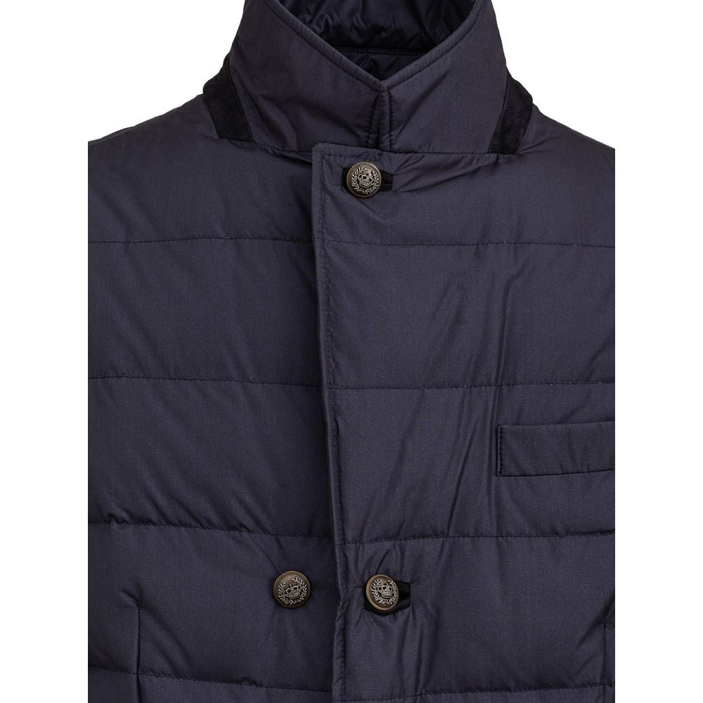 Dolce & Gabbana Blue Polyester Jackets & Coat DO-8339673-IT54 | XXL