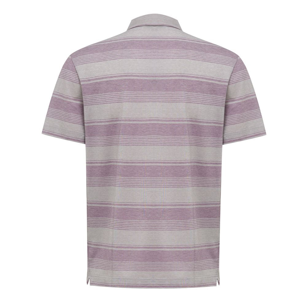 Canali Gray Cotton Polo Shirt CA-8580662-IT50 | L