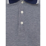Canali Blue Cotton Polo Shirt CA-8520673-IT50 | L