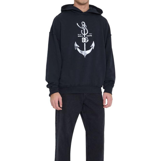 Dolce & Gabbana Blue Cotton Sweatshirt DO-7579673-L