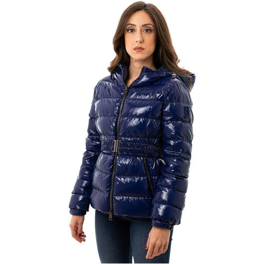 Herno Blue Polyamide Jackets & Coat HE-7492673-IT42|M