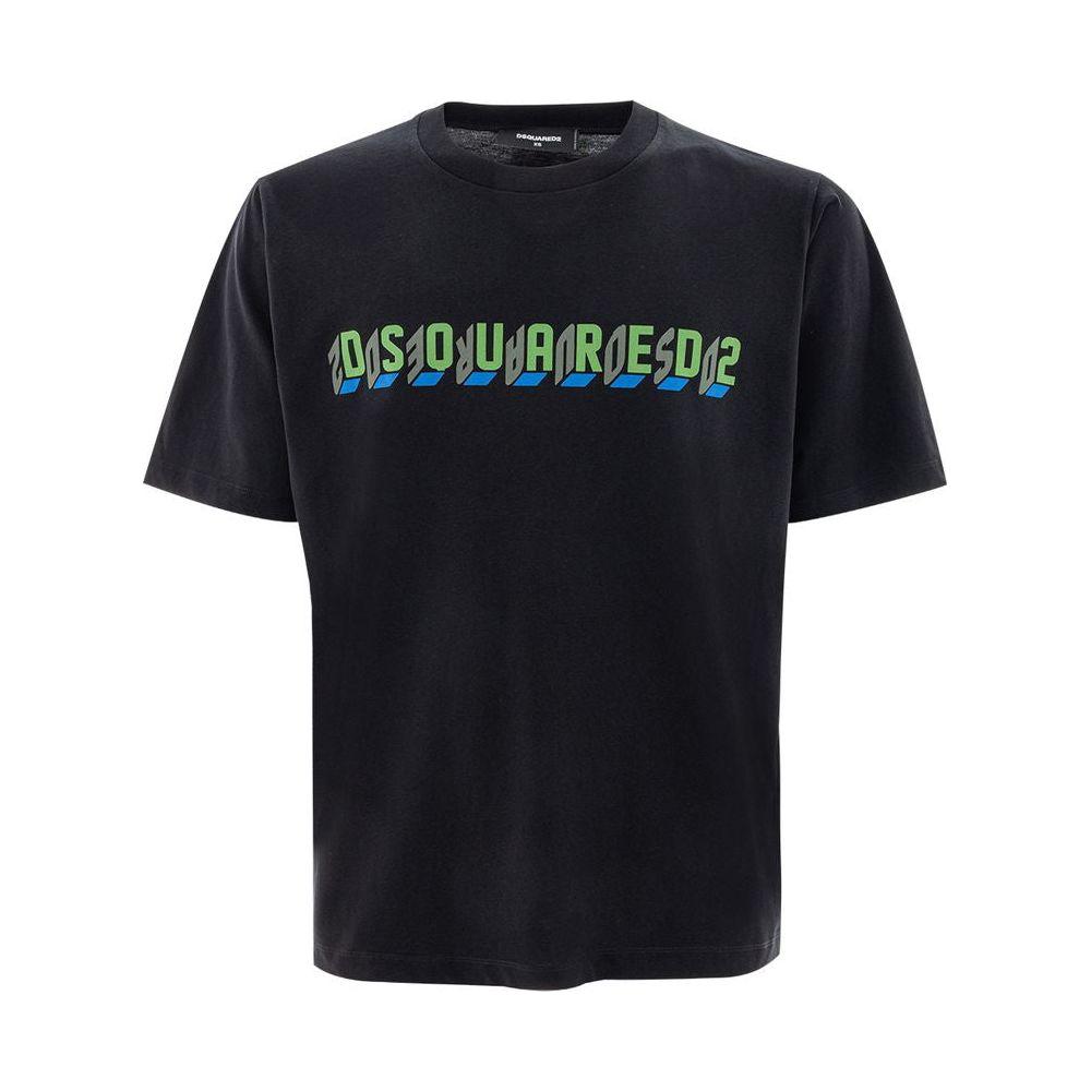 تي شيرت قطني أسود من Dsquared²