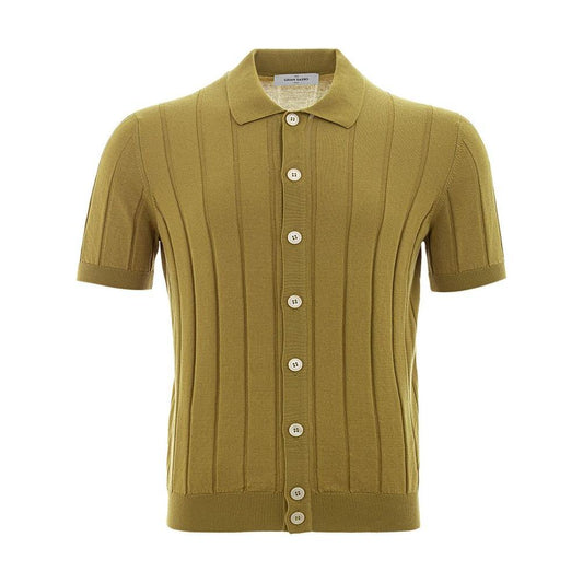 Gran Sasso Elegant Green Cotton T-Shirt for Men GR-4405674-IT50 | L