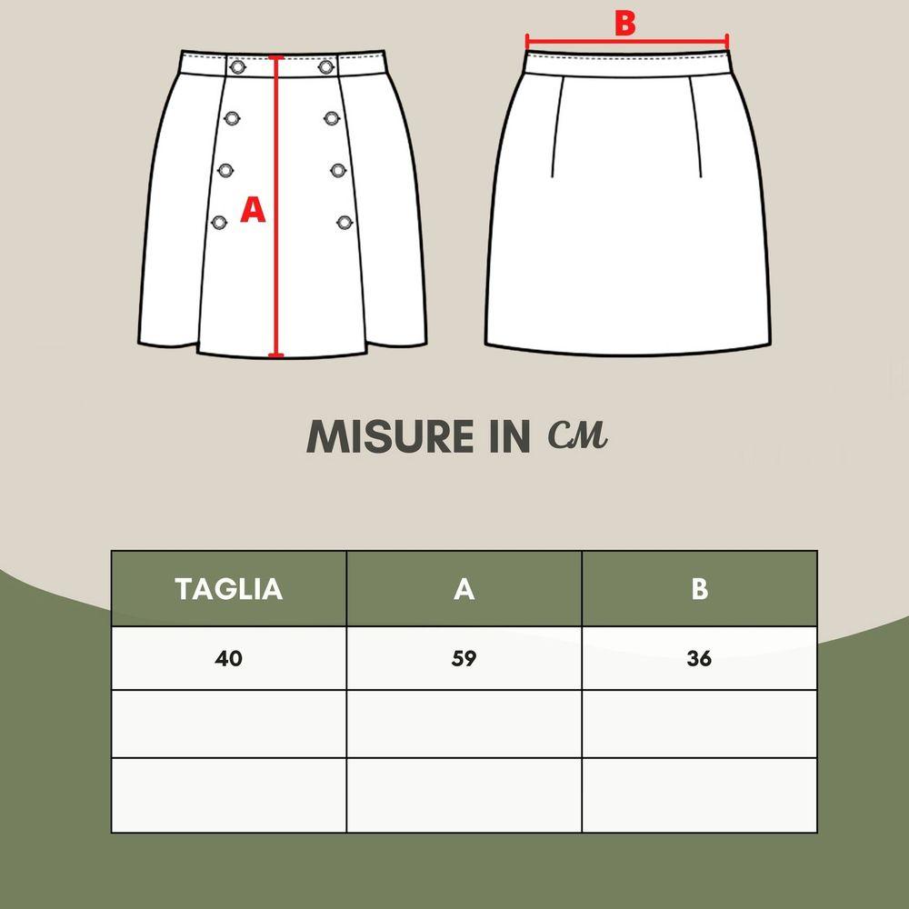 تنورة قلم رصاص أنيقة من الصوف باللون الرمادي من لارديني