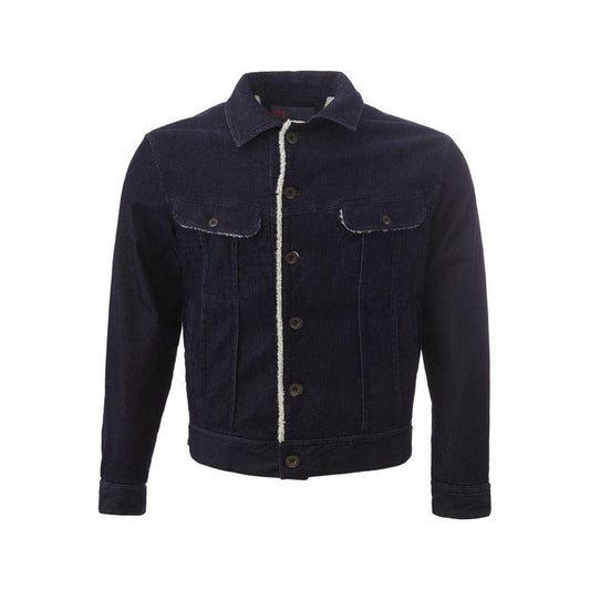 Lardini Blue Cotton Jackets & Coat LA-1237673-IT52 | XL
